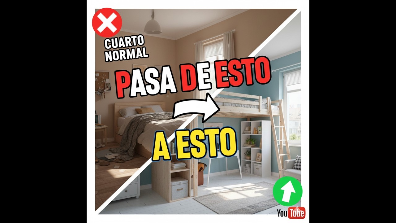 Pasa de un cuarto normal a un loft!!