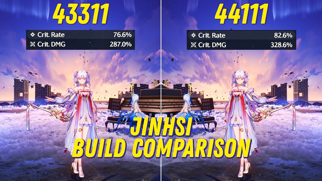 Jinhsi: 44111 vs 43311 | Build Comparison - Wuthering Waves