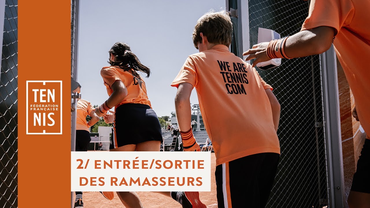 Tuto Ramasseurs de Balles : l'entr&eacute;e et la sortie des ramasseurs | FFT
