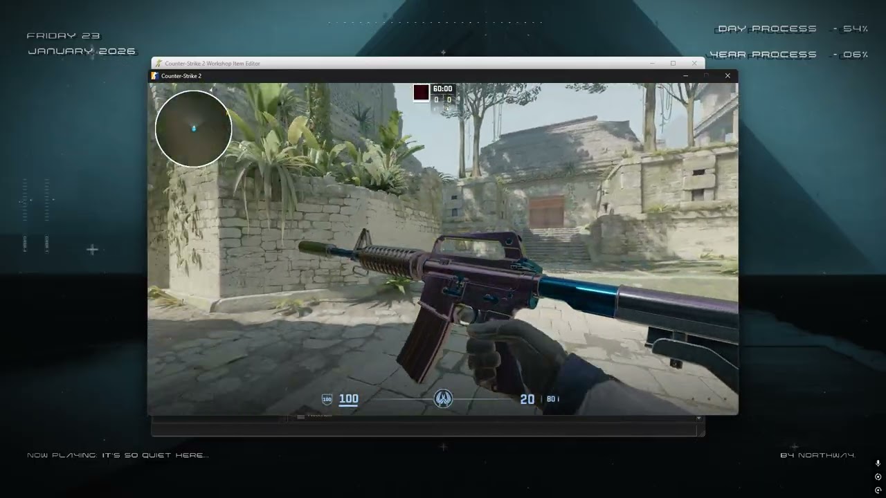 Counter strike 2 M4A1 skin test (silver oxide)