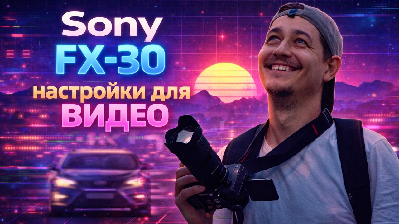 Настройки для Видео съёмки. Sony Fx-30