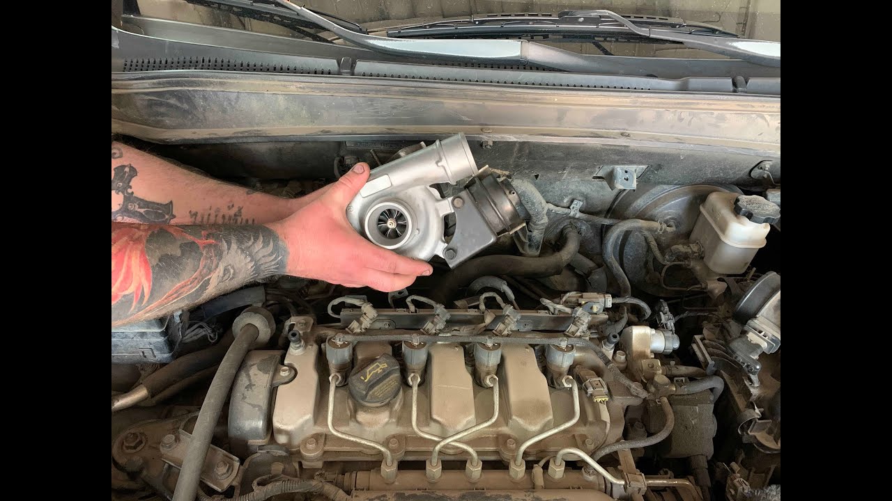 Не Пропусти Hyundai  Santa Fe 2008 год 2,2 CRDI Свист выхлопных газов (Снимаем Турбину )