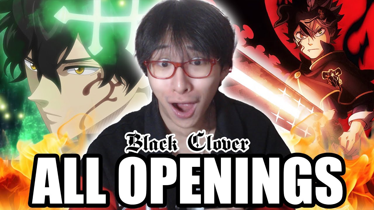REACTING TO EVERY SINGLE BLACK CLOVER OPENING (1-13)