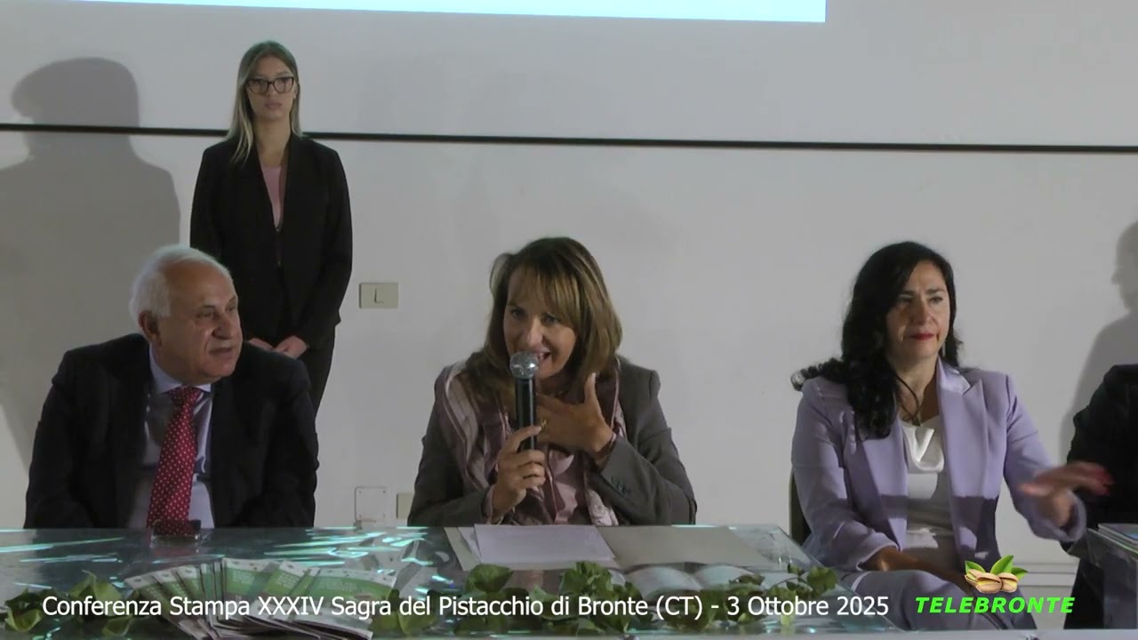 Conferenza Stampa XXXIV Sagra del Pistacchio di Bronte CT -  3 Ottobre 2025