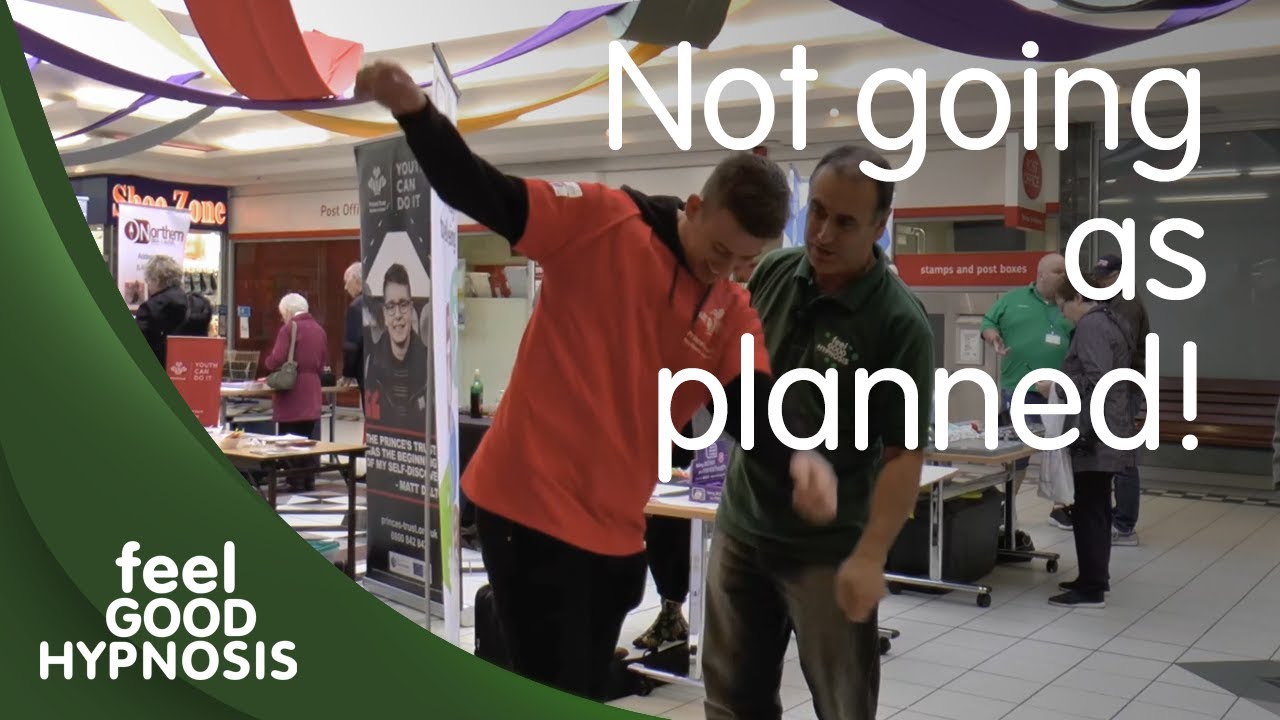 How do you recover when a street hypnosis induction does not go as planned?