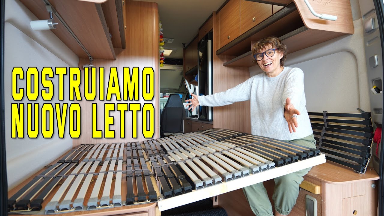 COSTRUZIONE LETTO per il VAN con doghe IKEA 🚐