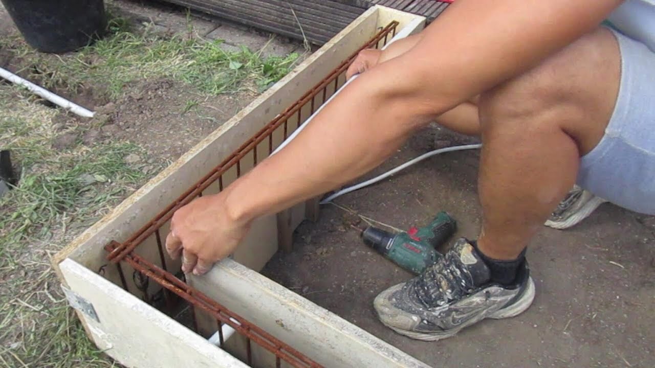 eine kleine Betonschalung mit wenigen Handgriffen bauen