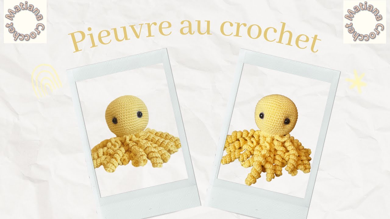 Petite pieuvre au crochet facile à réaliser et accessible aux débutants !