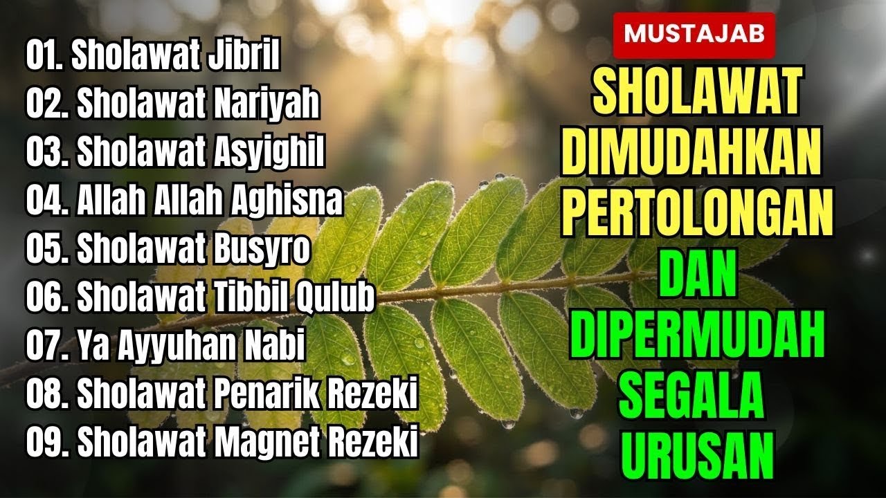 SHOLAWAT PENARIK REZEKI PALING DAHSYAT, Sholawat Nabi Muhammad SAW, SALAWAT JIBRIL PALING MERDU