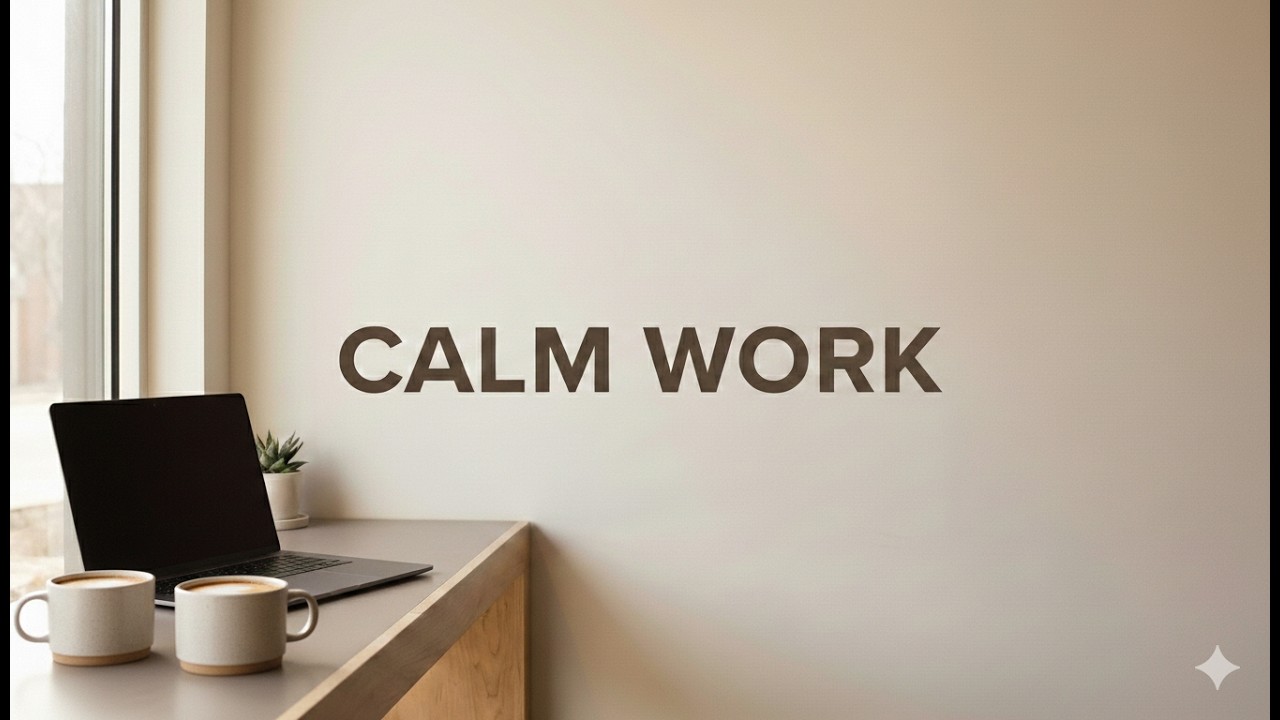 CALM WORK ☕ | Soft Lo-Fi for Relaxed Productivity