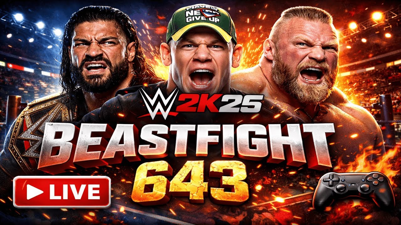 Beastfight643 live WWE2K25  PS5 @WWE