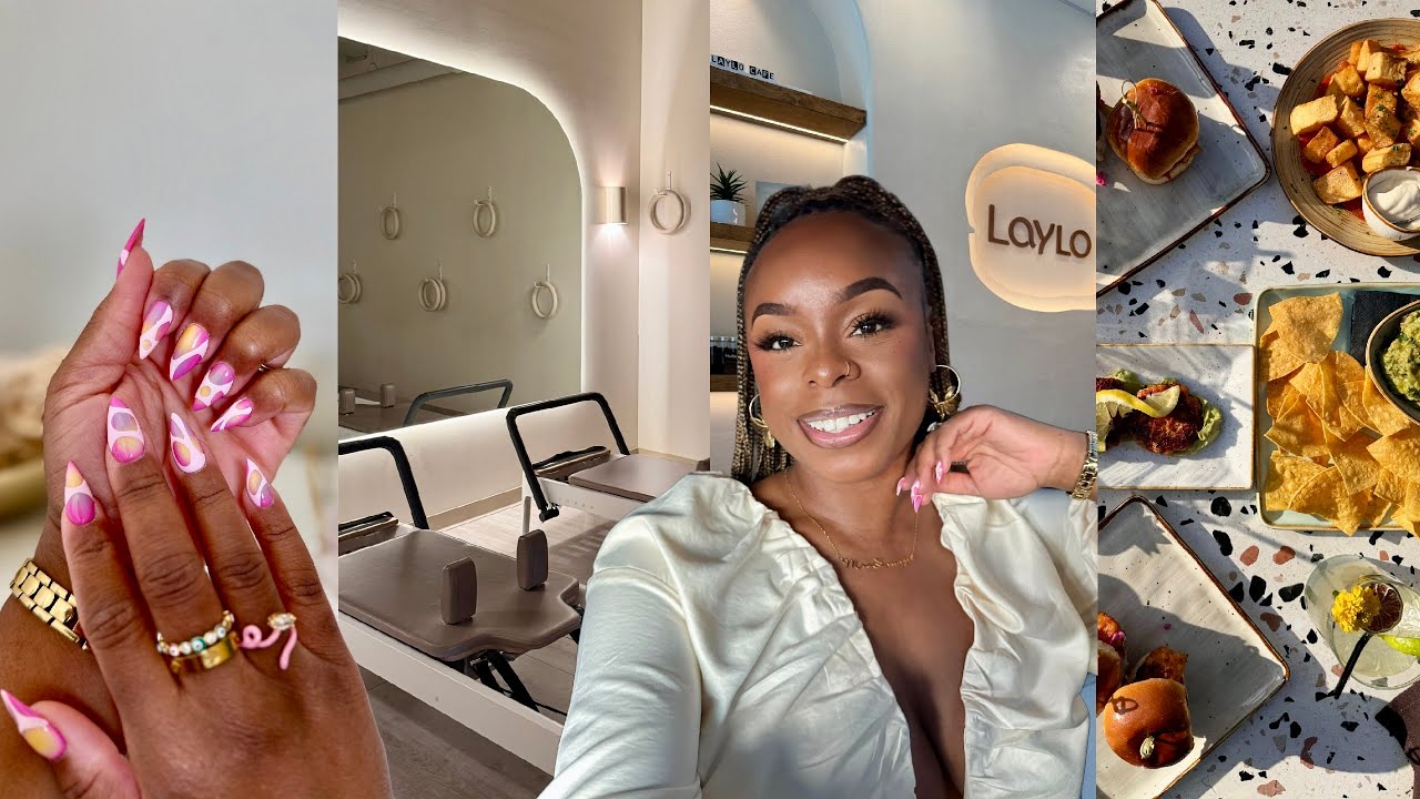 vlog | a fresh start, trying pilates, rug tufting, brand events, skydiving, date night + pr unboxing