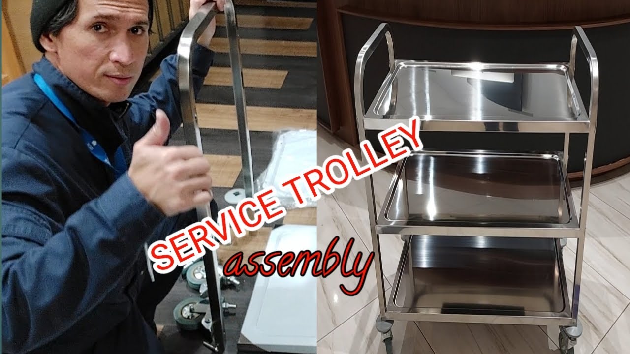 How to assemble service trolley