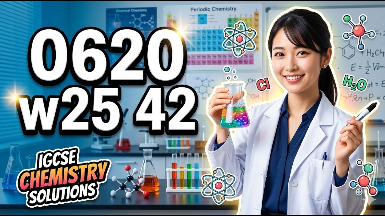 IGCSE Chemistry 0620/w25/42 Oct/Nov 2025 | FULL PAPER WALKTHROUGH 🧪 (10000% A* after watching)