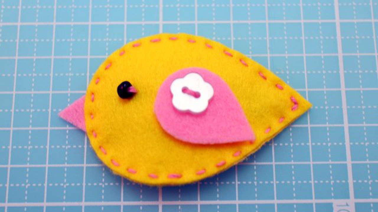 Create a Pretty Felt Birdie Hair Clip - DIY Crafts - Guidecentral