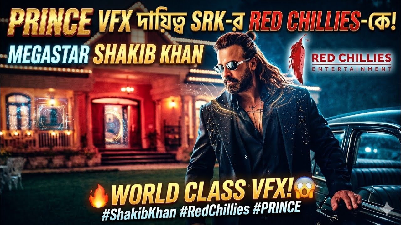 Shakib Khan PRINCE VFX এ SRK Red Chillies Entertainment যুক্ত হলো! এবার তো World Class VFX হবেই😱