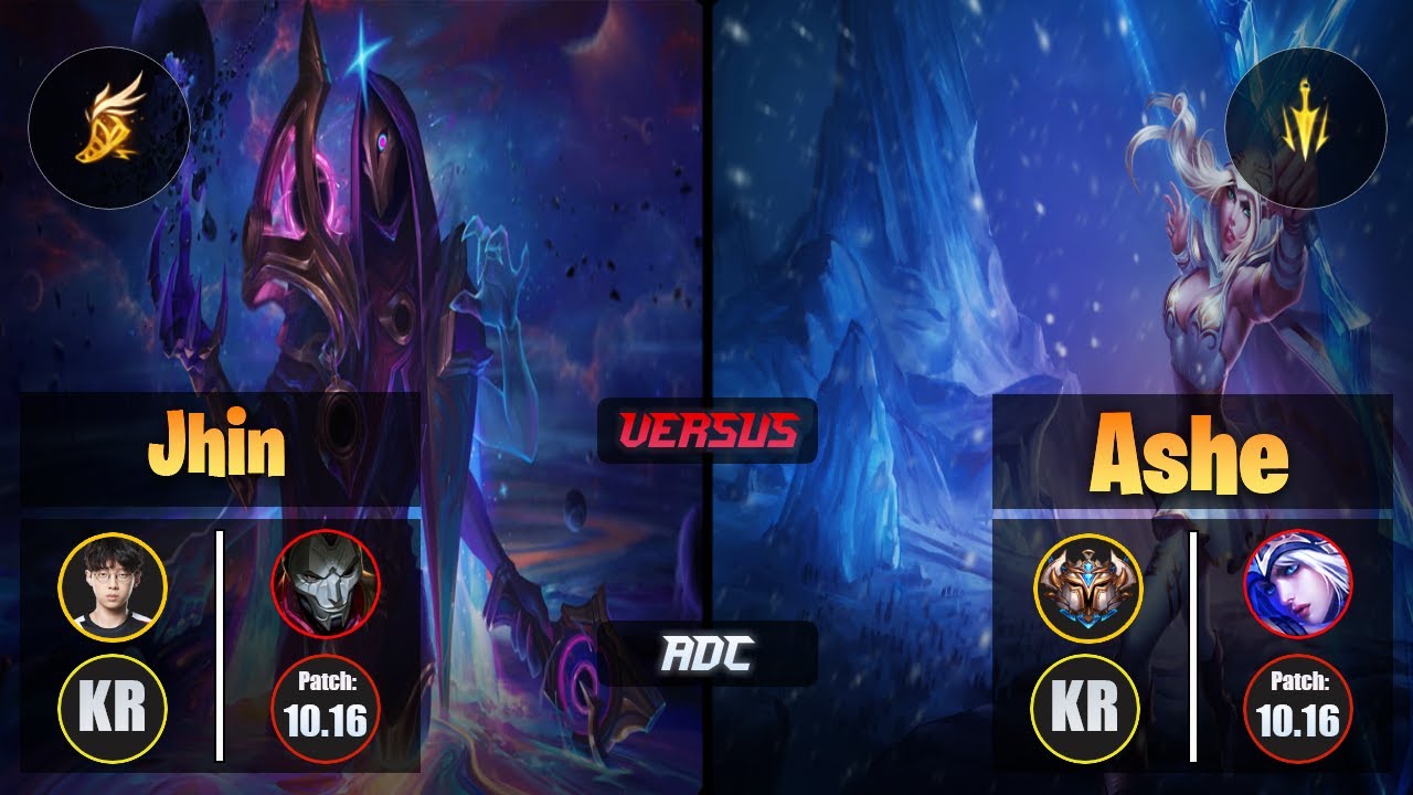 Zenit JHIN (ADC) [Fleet Footwork] VS ASHE - Challenger KR Patch 10.16
