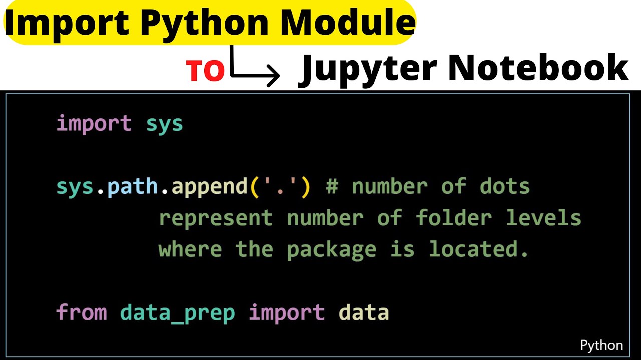 How to Import Python Module Files into Jupyter Notebooks