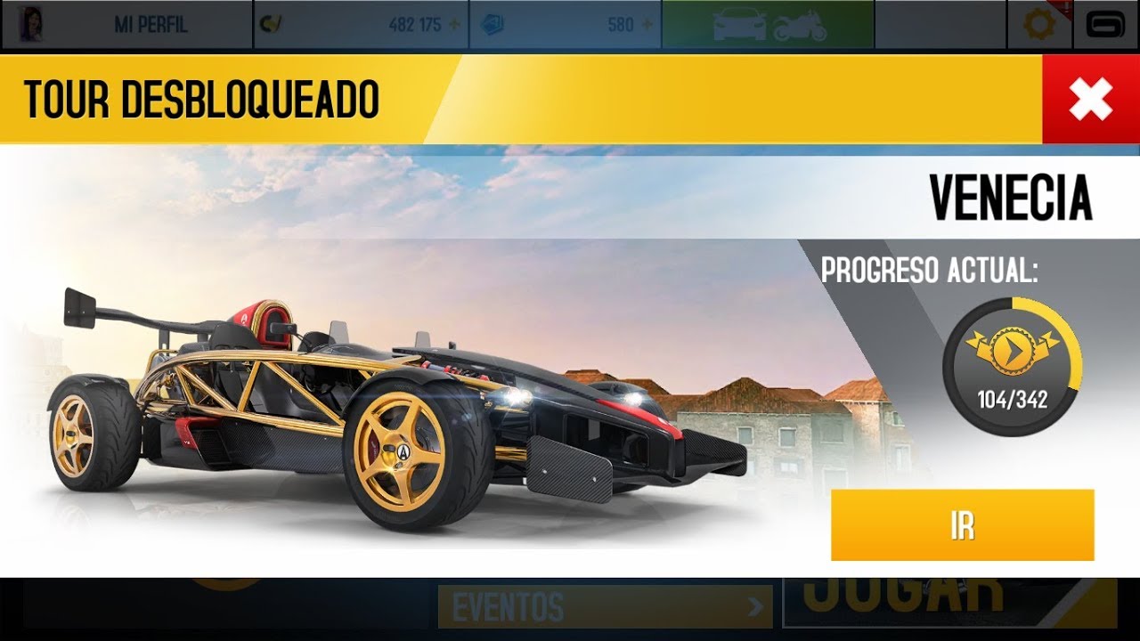 Asphalt 8 - Evento (Campeonato Ariel Atom V8) Tour 8