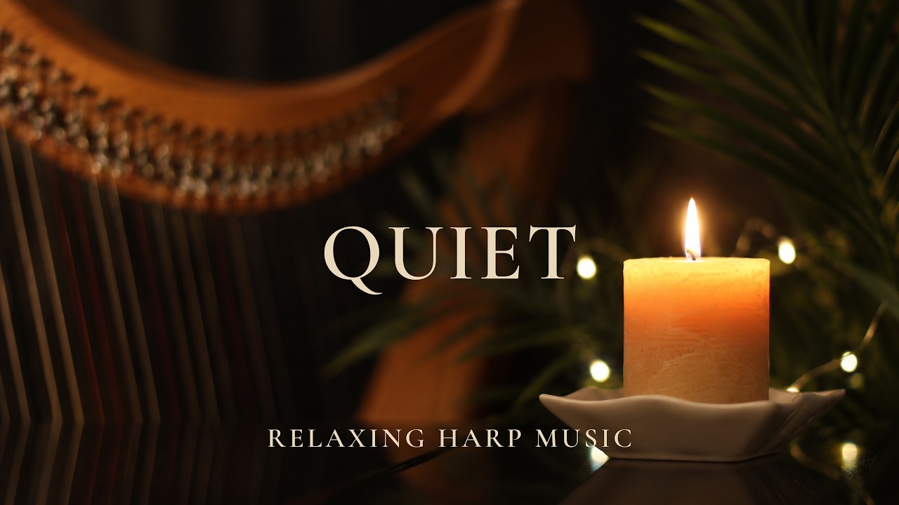 Candlelight harp music meditation for relaxing