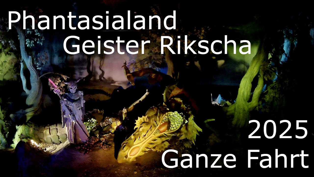 Geister Rikscha 2025 | Phantasialand |  Ganze Fahrt | Onride | 4K