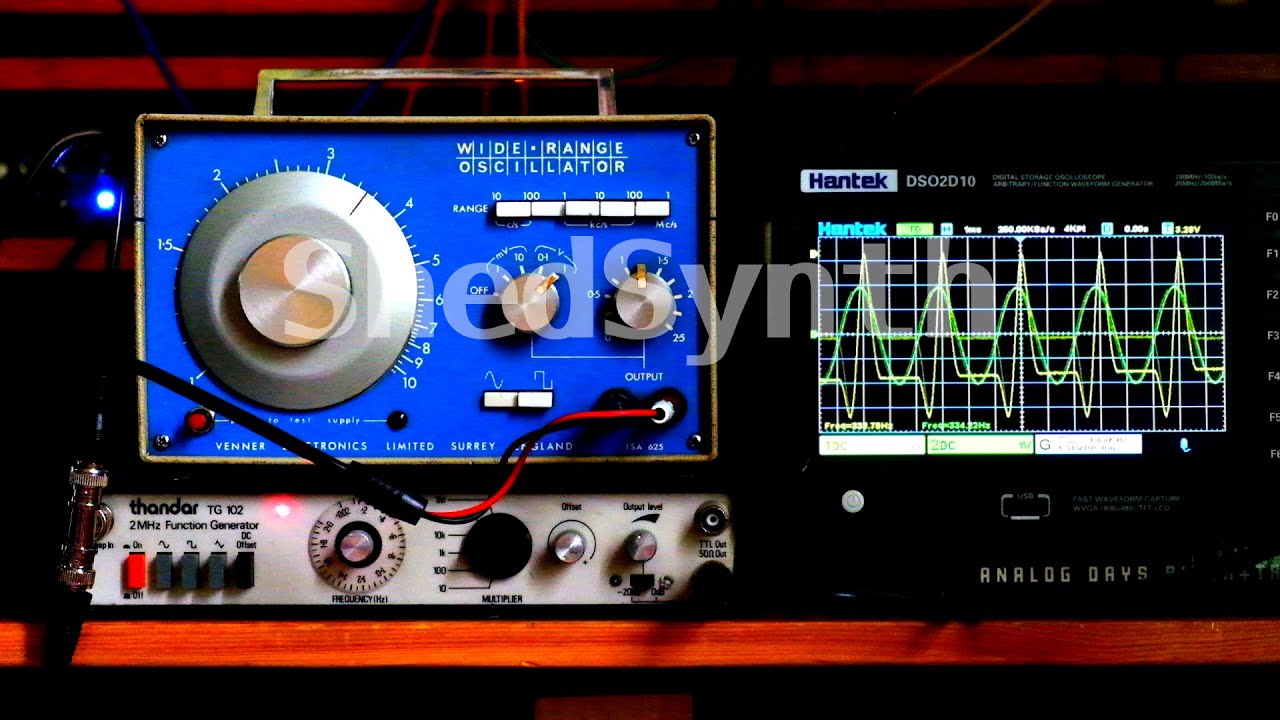 FM synthesis with two signal generators - electronic music from old test equipment
