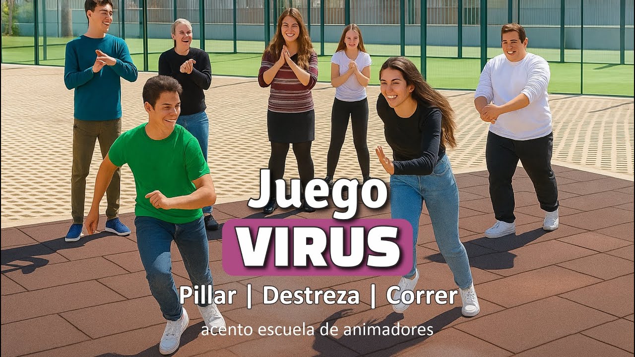 Juego 𝐕𝐈𝐑𝐔𝐒. Deportivo | de Pillar | de Correr | Dinámica de Grupo | Campamento