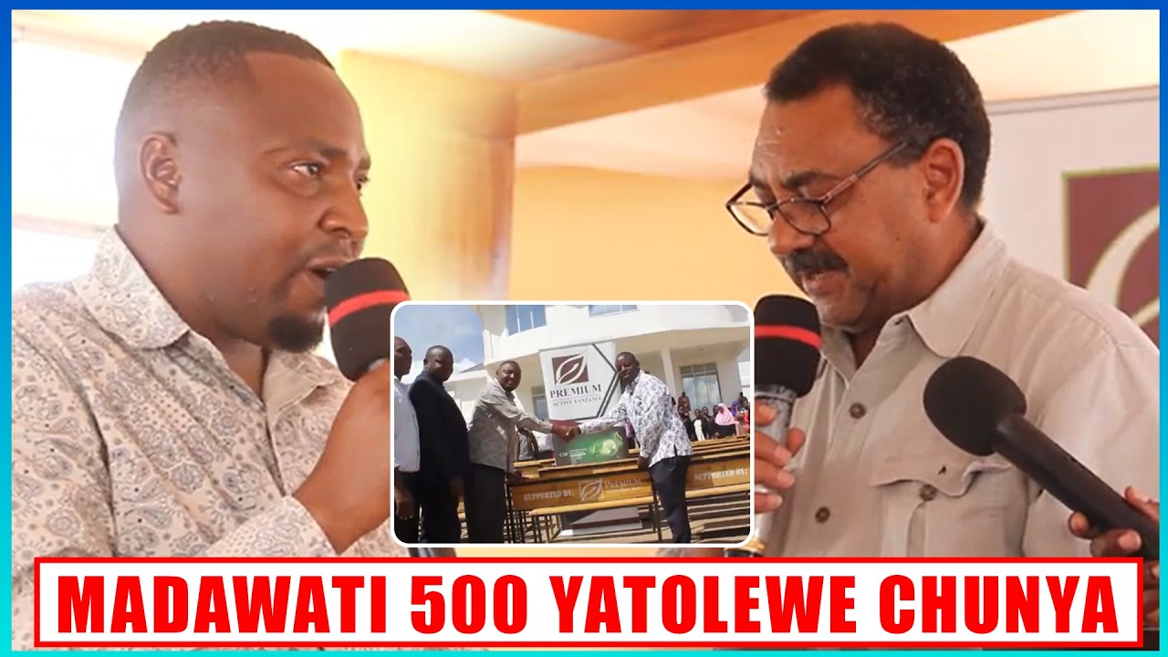 MSAADA MKUBWA WA MADAWATI 500 YATOLEWA NA PREMIUM KUSAIDIA SEKTA YA ELIMU CHUNYA