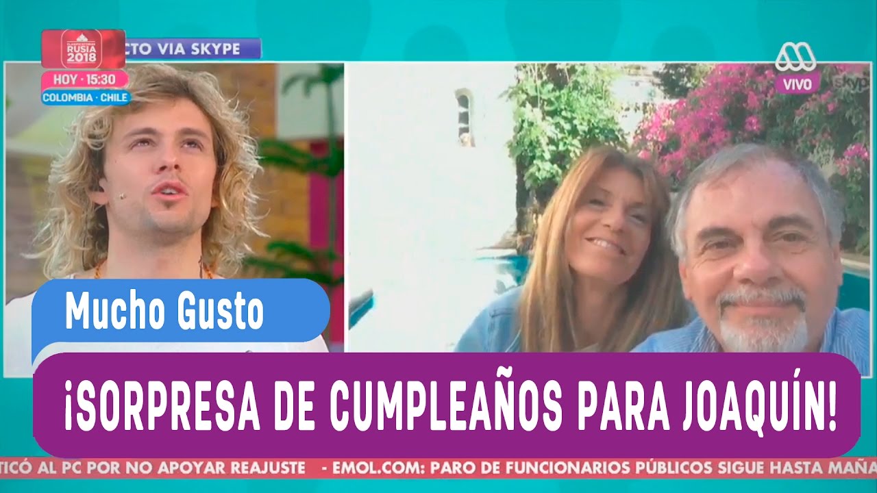 Una sorpresa para Joaquín en su cumpleaños - Mucho Gusto 2016