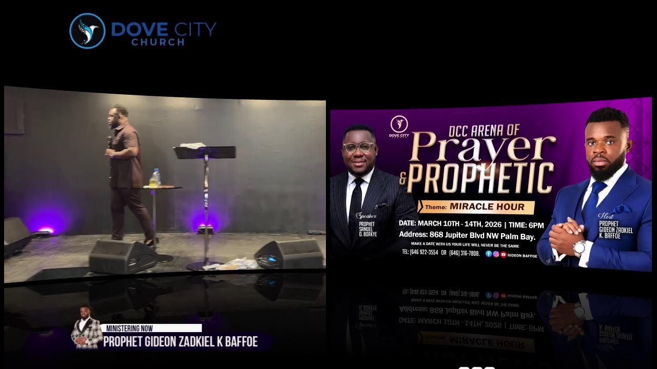 Joining our 6 Days prophetic and prayer service theme Miracle Hour. Day 6 03-01-2026