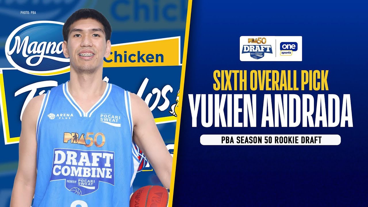 Yukien Andrada is the SIXTH overall pick | PBA Season 50 Rookie Draft