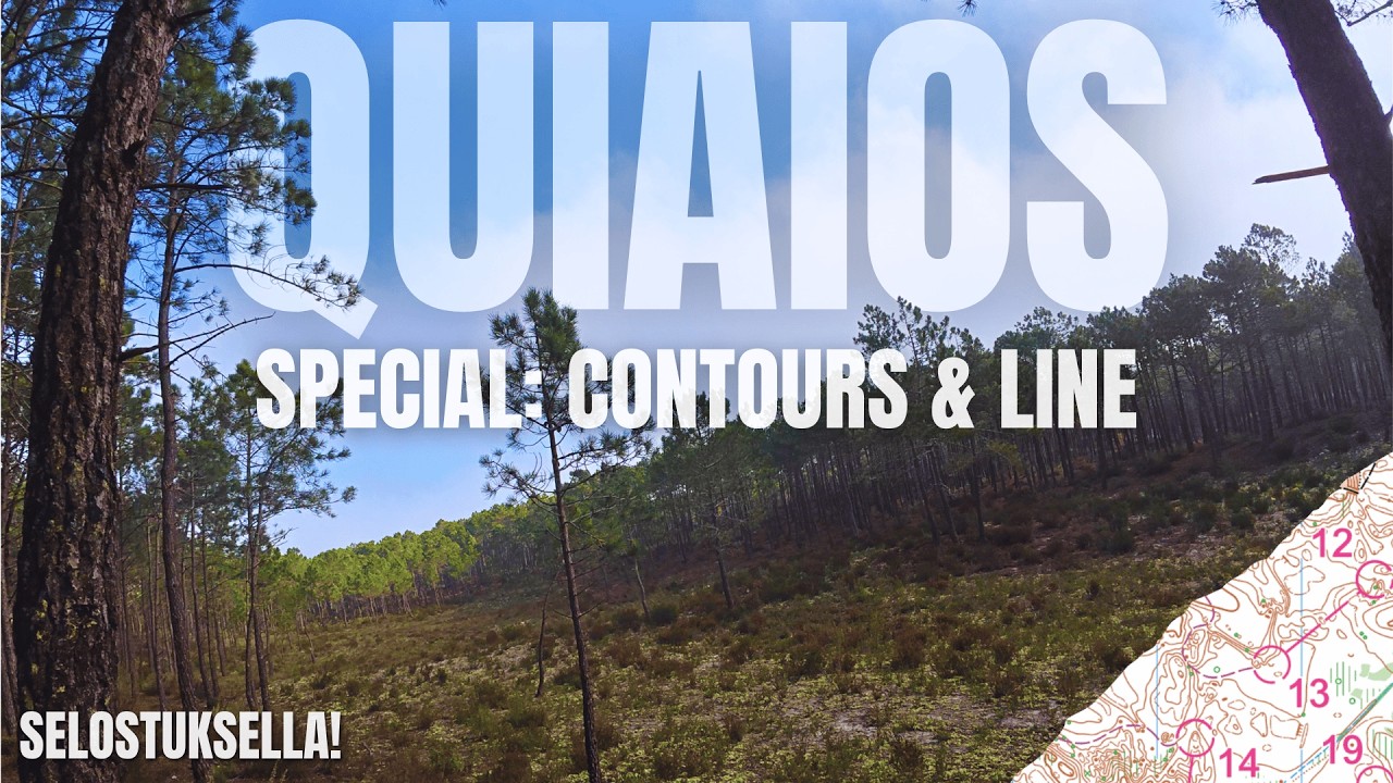 🗺️🌲Käyrä + viiva @ Quiaios - Selostuksella! | 📹Suunnistus