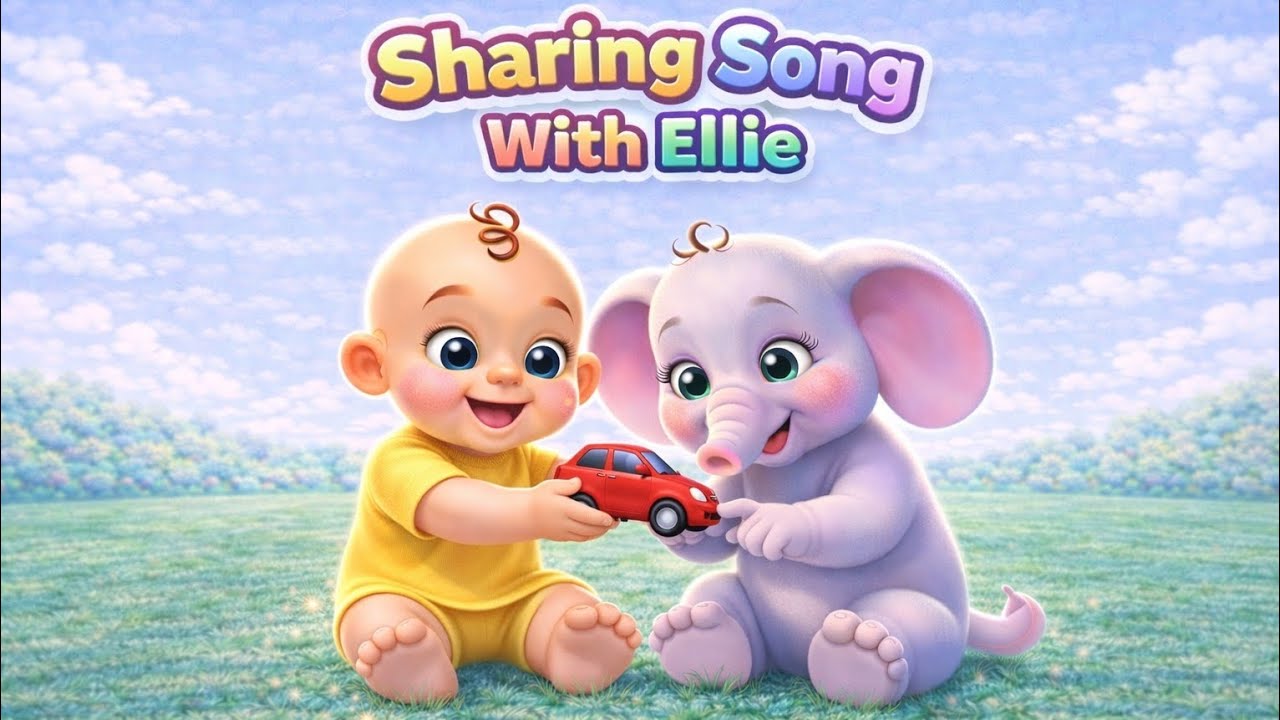 Sharing Song for Kids | Learn to Share with Baby & Ellie 🧸🐘 | Nursery Rhyme