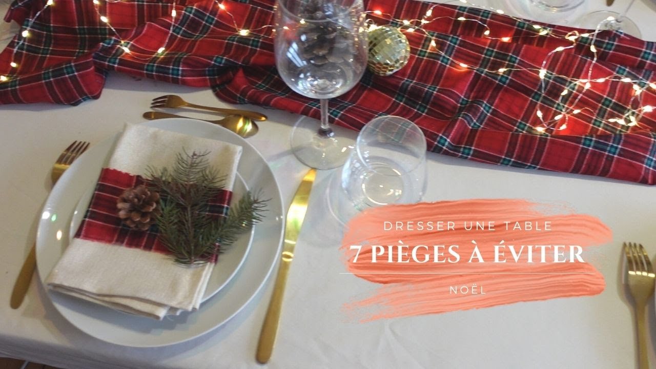 7 pi&egrave;ges &agrave; &eacute;viter en dressant la table de No&euml;l --- D&eacute;co de table tartan