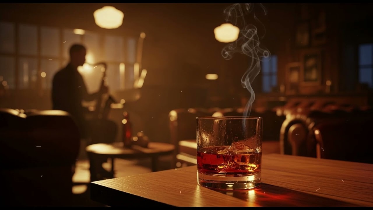 Smooth Jazz Lounge 🥃 Whiskey Blues Melodies for Relax, Focus & Night Work, Whiskey Bar Jazz 🎶