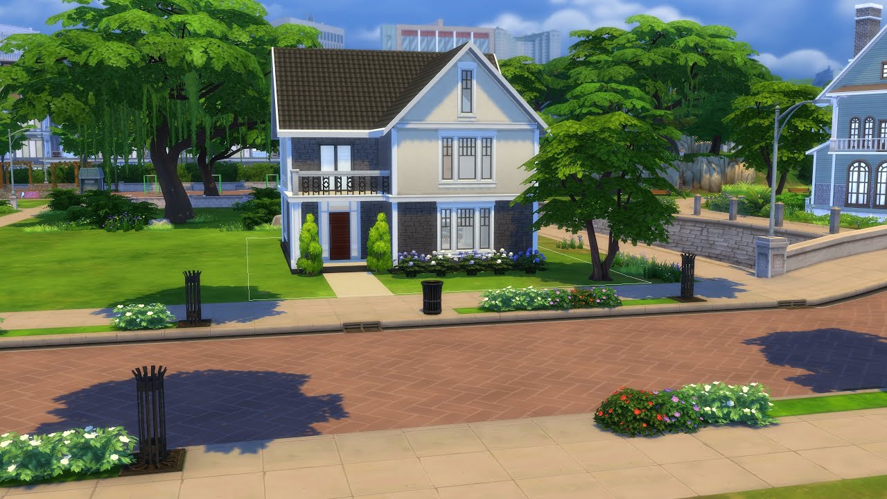 Die Sims 4 - Wir bebauen Newcrest - Kleines Vorstadthaus, # 9 - Flur in der oberen Etage einrichten