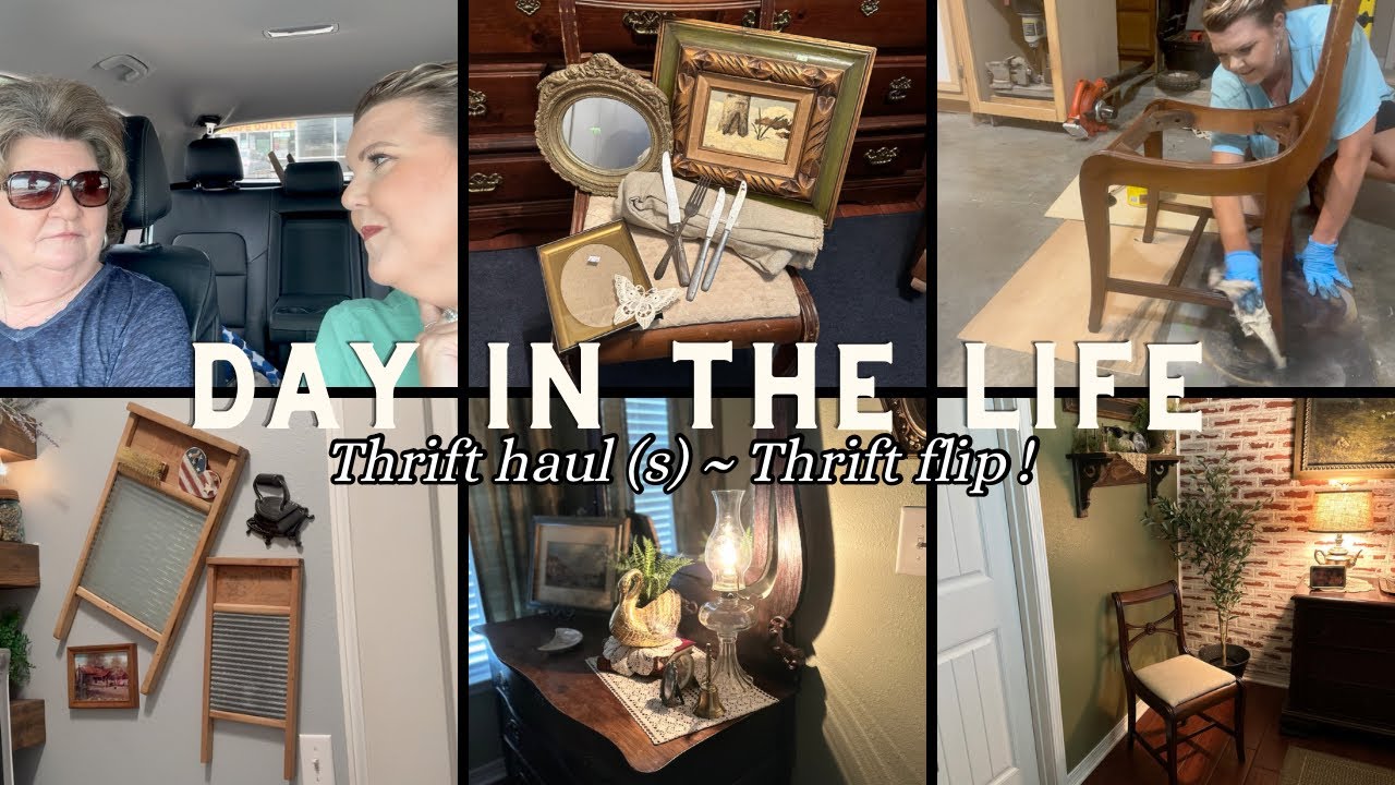 TWO AWESOME THRIFT HAULS + AN AMAZING THRIFT FLIP & HANGIN WITH MAMA!  #thrifthaul  #thriftflip