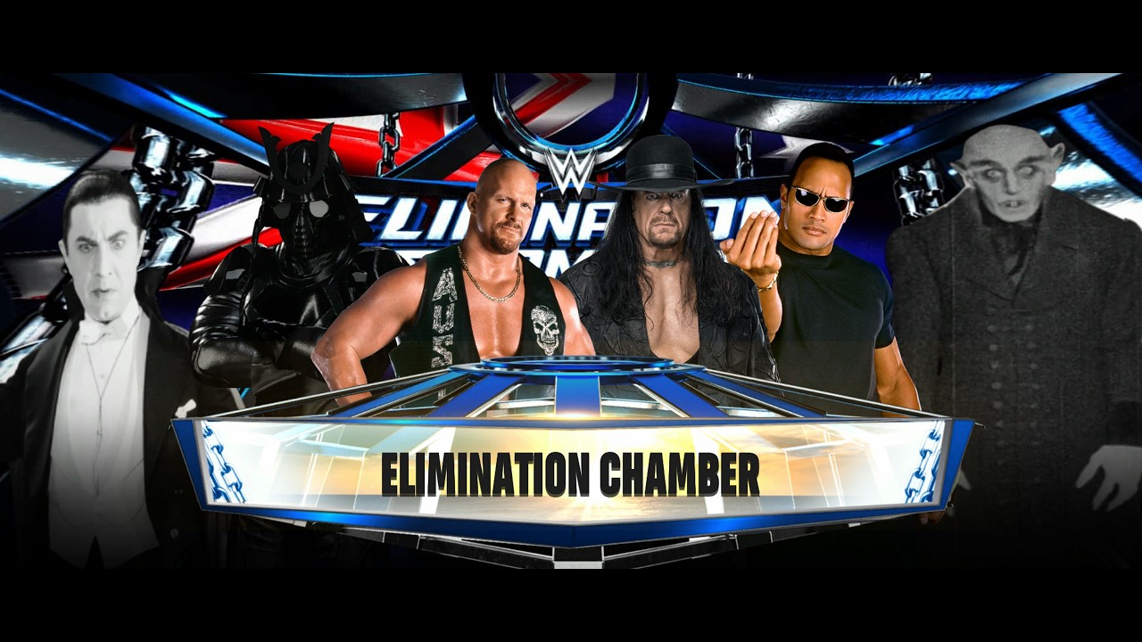 Night of the Creeps   Elimination Chamber   Taker vs Drac vs Austin vs Nosferatu vs Darth vs Rock