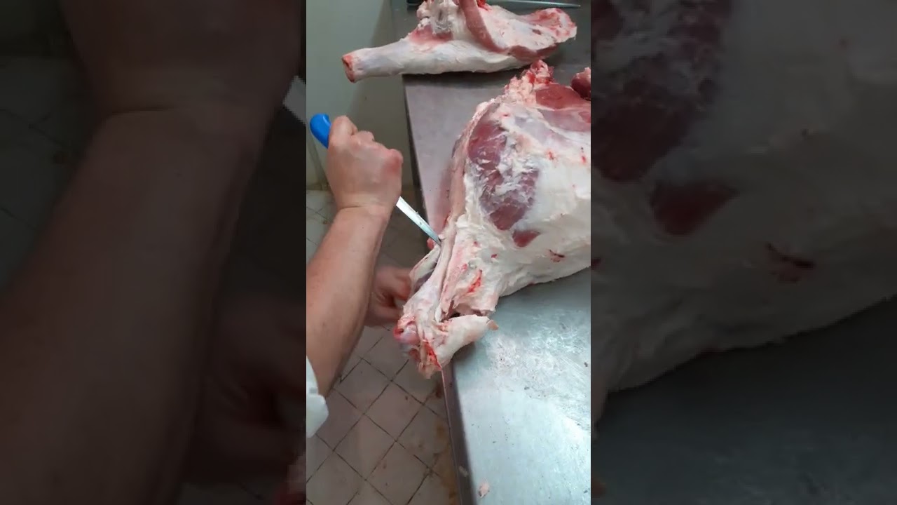 come disossare un prosciutto e  spalla di maiale