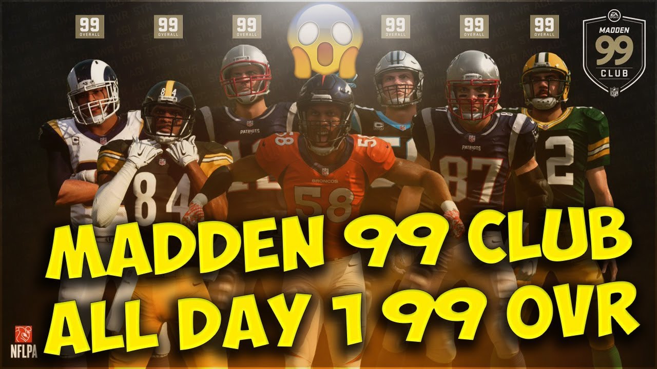 Madden Club 99 ! All 99 Overall Players In Madden 19 - Madden 19 News