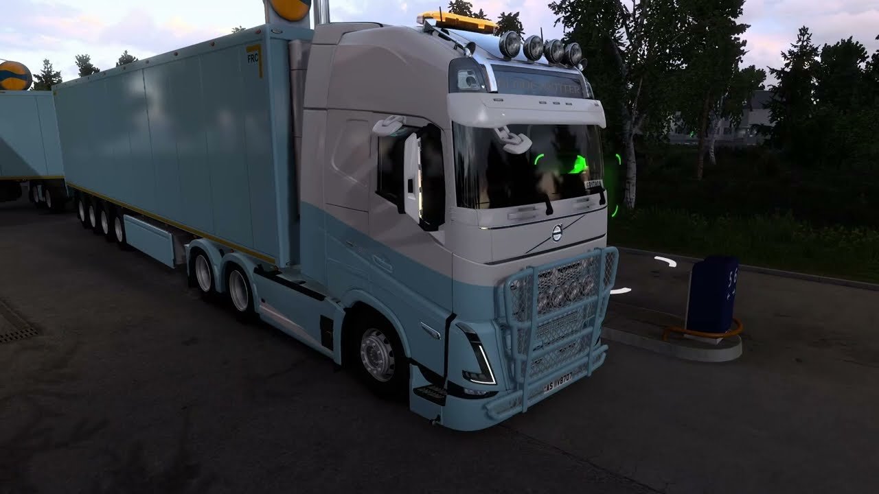 Norway to Sweden with a double trailer #ets2 1.54