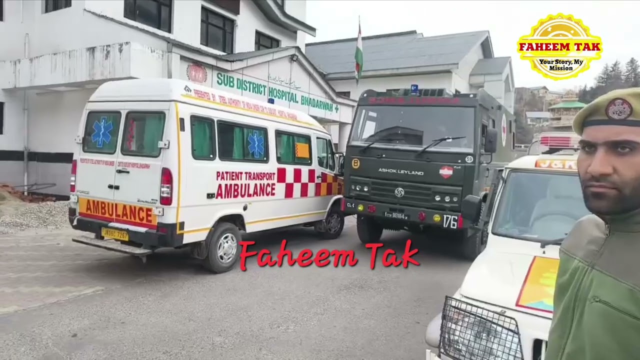 Exclusive Visuals from SDH Bhaderwah after Army Vehicle met with accident on Bhaderwah Chamba road
