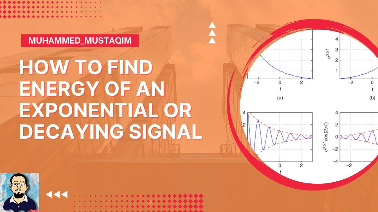 How to Find the Energy of a Decaying/Exponential/Aperiodic Signal using Energy Signal Definition