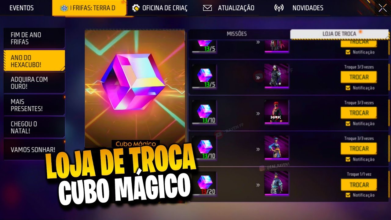 É AMANHÃ? LOJA DE TROCA DO CUBO MÁGICO GRÁTIS, CALÇA ANGELICAL ANTECIPADA E NOVA PARCERIA CHEGANDO