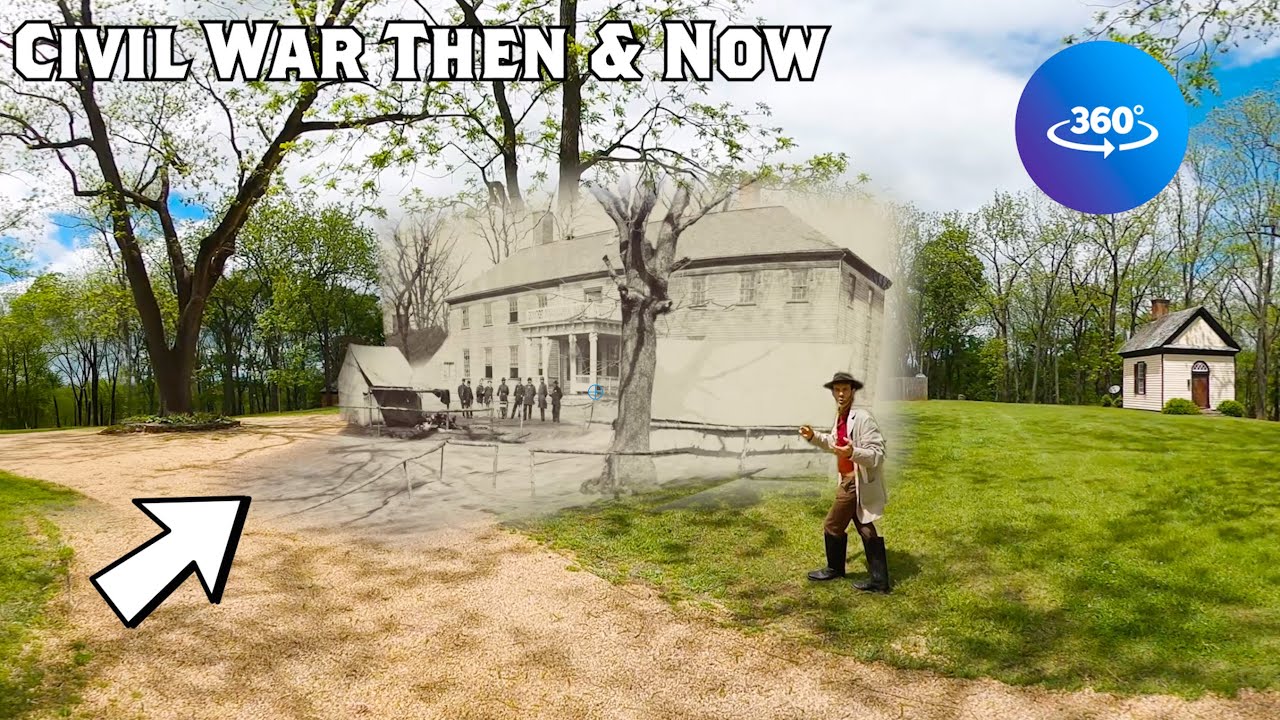 Sit on the same porch as Civil War Soldiers in 360° | Civil War Then & Now