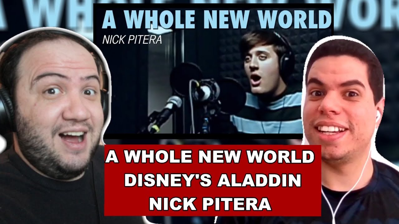Amazing singer! A Whole New World - Disney's Aladdin - Nick Pitera (Cover) - TEACHER PAUL REACTS