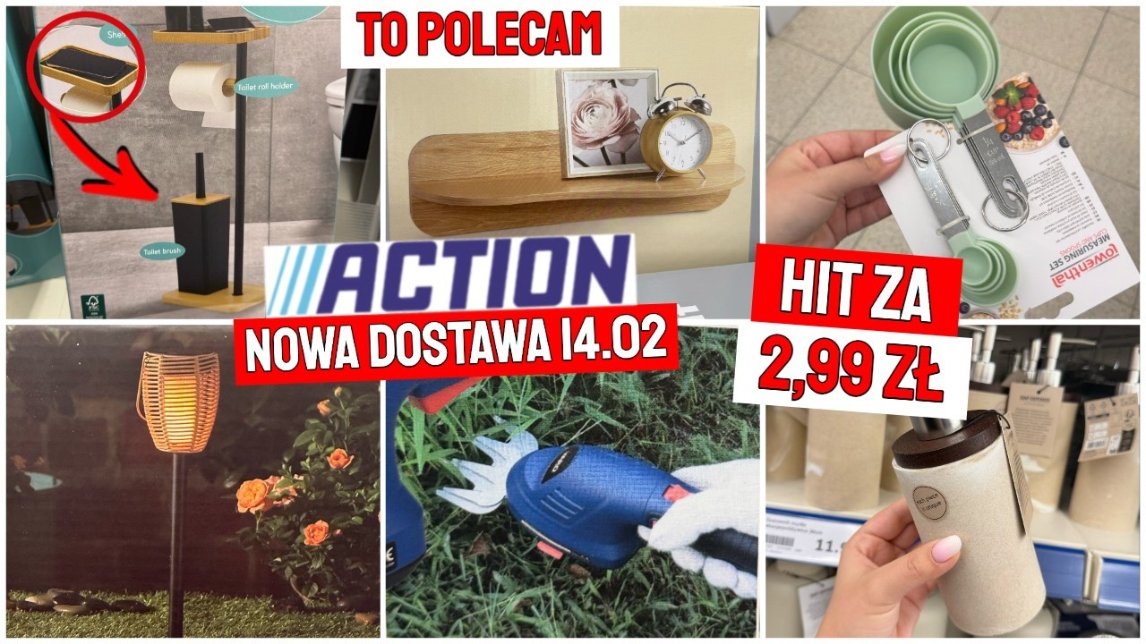 📍ACTION NOWOŚCI 14.02😍 DUŻO DO OGRODU🌸 NOŻYCE DO ŻYWOPŁOTU TANIO🔥 HIT DO KUCHNI 💥 PRZEGLĄD PÓŁEK