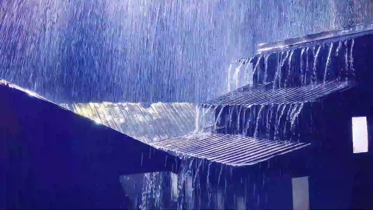 Listen Once and Sleep Instantly! Heavy Rain & Thunder on Metal Roof⛈️Deep Relaxation&Insomnia Relief