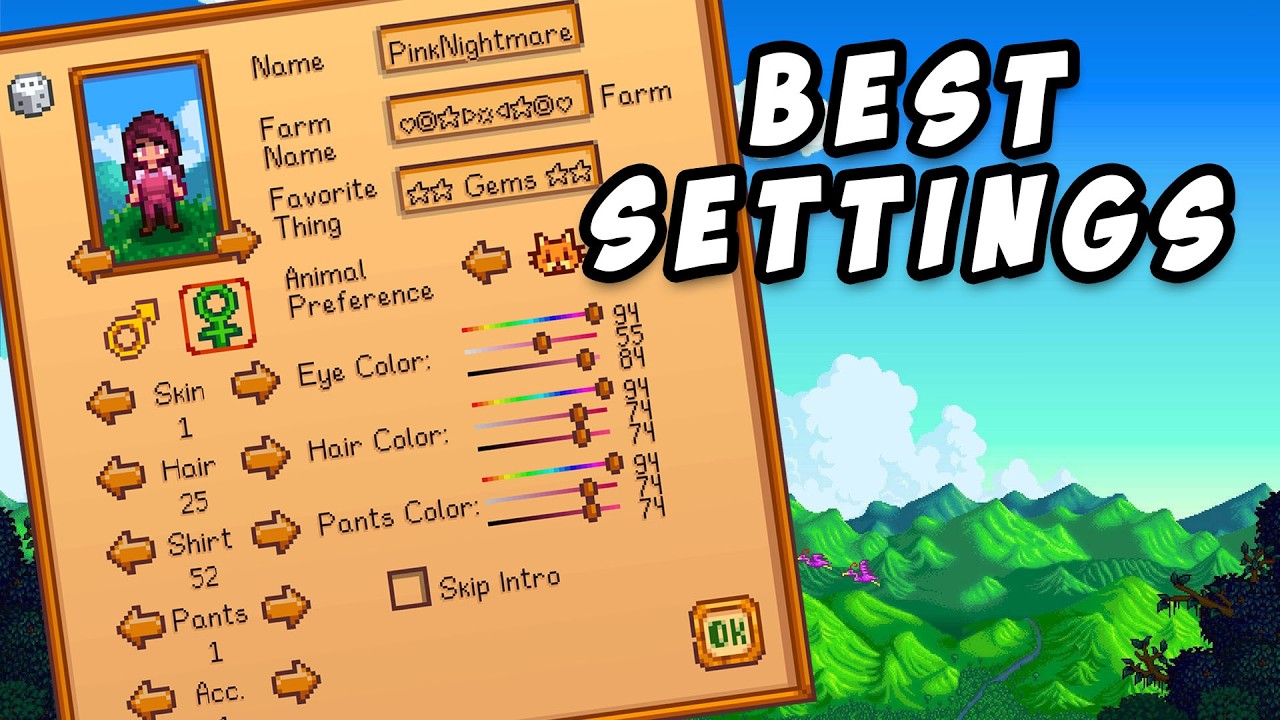 Best Settings For A New Stardew Valley Safe