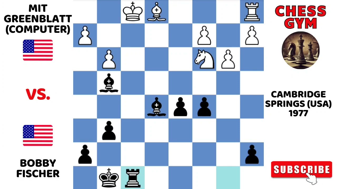 MIT Greenblatt (Computer) vs Bobby Fischer. Cambridge Springs (USA) 1977.